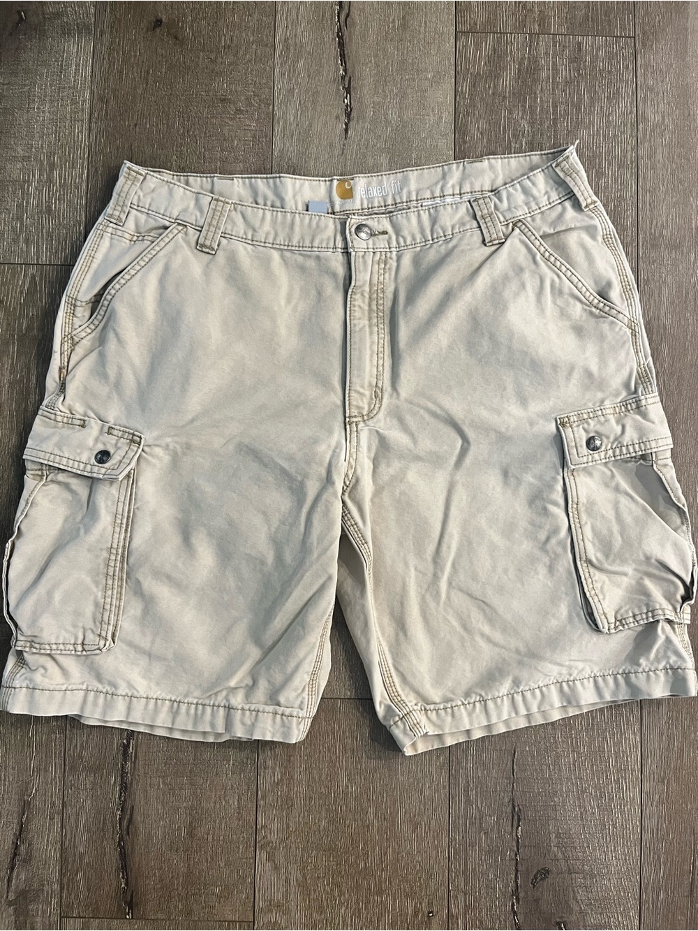 Carhartt Men's Cargo Shorts in Light Tan